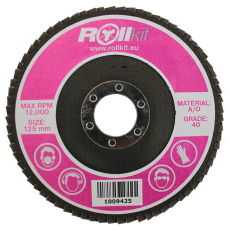 Tarcza listkowa do stali, D125, d22,2, t8,3 mm, P40