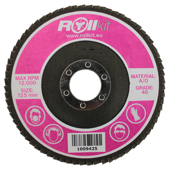 Tarcza listkowa do stali, D125, d22,2, t8,3 mm, P40