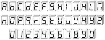 Numer domu "7 SEGMENT" 190x110x1 Universal