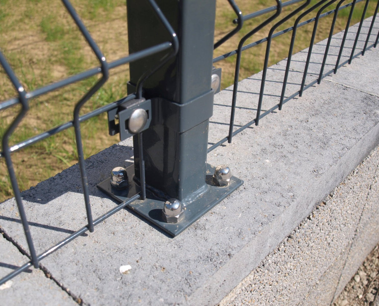 Stĺpik 60x40mm s pätkou ZnPVC 1800mm antracit