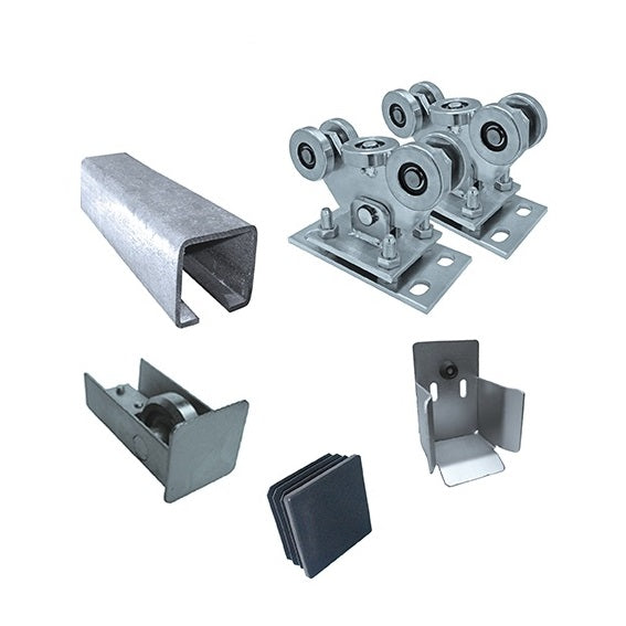 Zestaw do bram przesuwnych Zn, 78x78mm