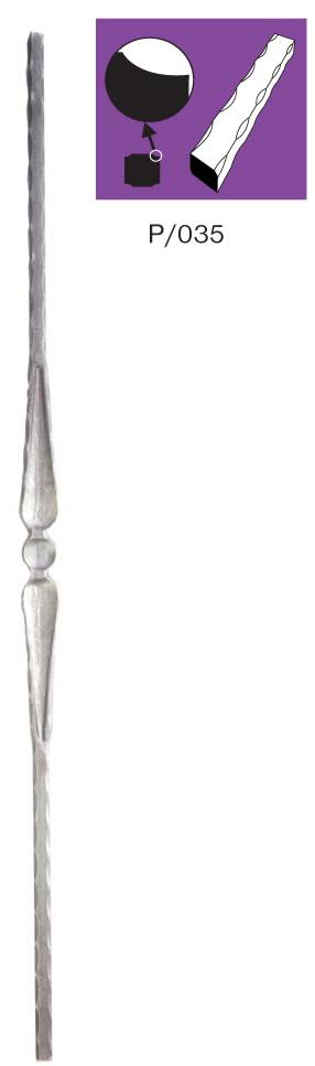 Tralka zdobiona P/035A-12, 30x900mm