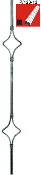 Tralka zdobiona h900, b95mm, P/123-12x12