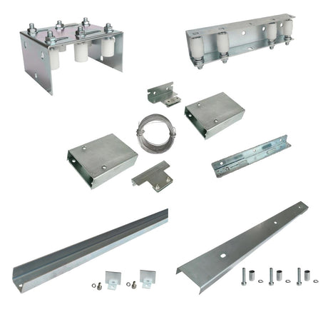 Teleskopowy system bramy. Max 4m, 2-dzielna