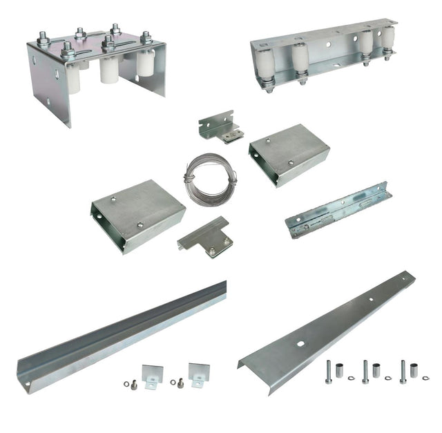 Teleskopowy system bramy. Max 4m, 2-dzielna