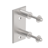Stal nierdzewna AISI304, 120x60x51/40x40x2mm