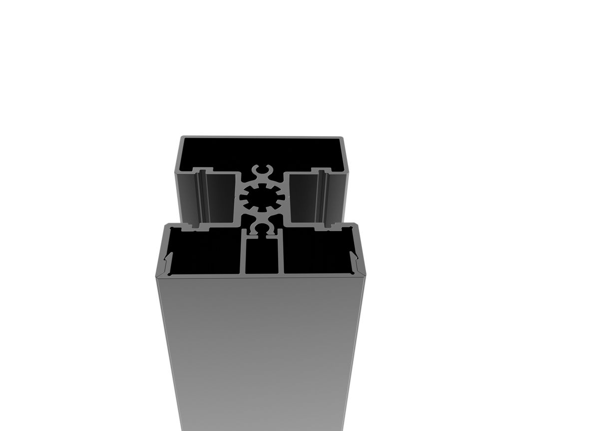 Aluminiowy słupek ogrodzeniowy 50x60-925mm R7016