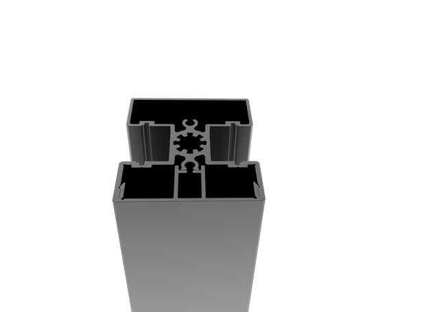 Aluminiowy słupek ogrodzeniowy 50x60-925mm R7016