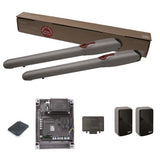 Nice napęd do bramy dwuskrzydłowej, wyposażony w fotokomórki